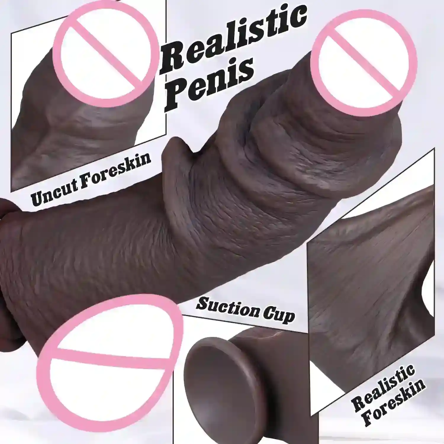 dildo anal grueso silicona medica
