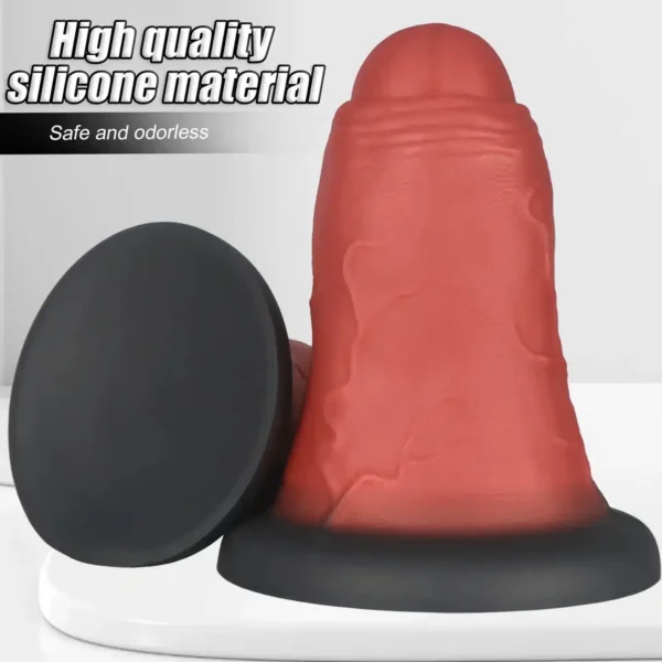 dildo anal silicona con base fuerte