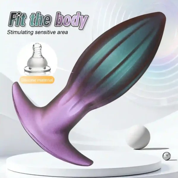 dildo anal silicona médica fácil limpieza
