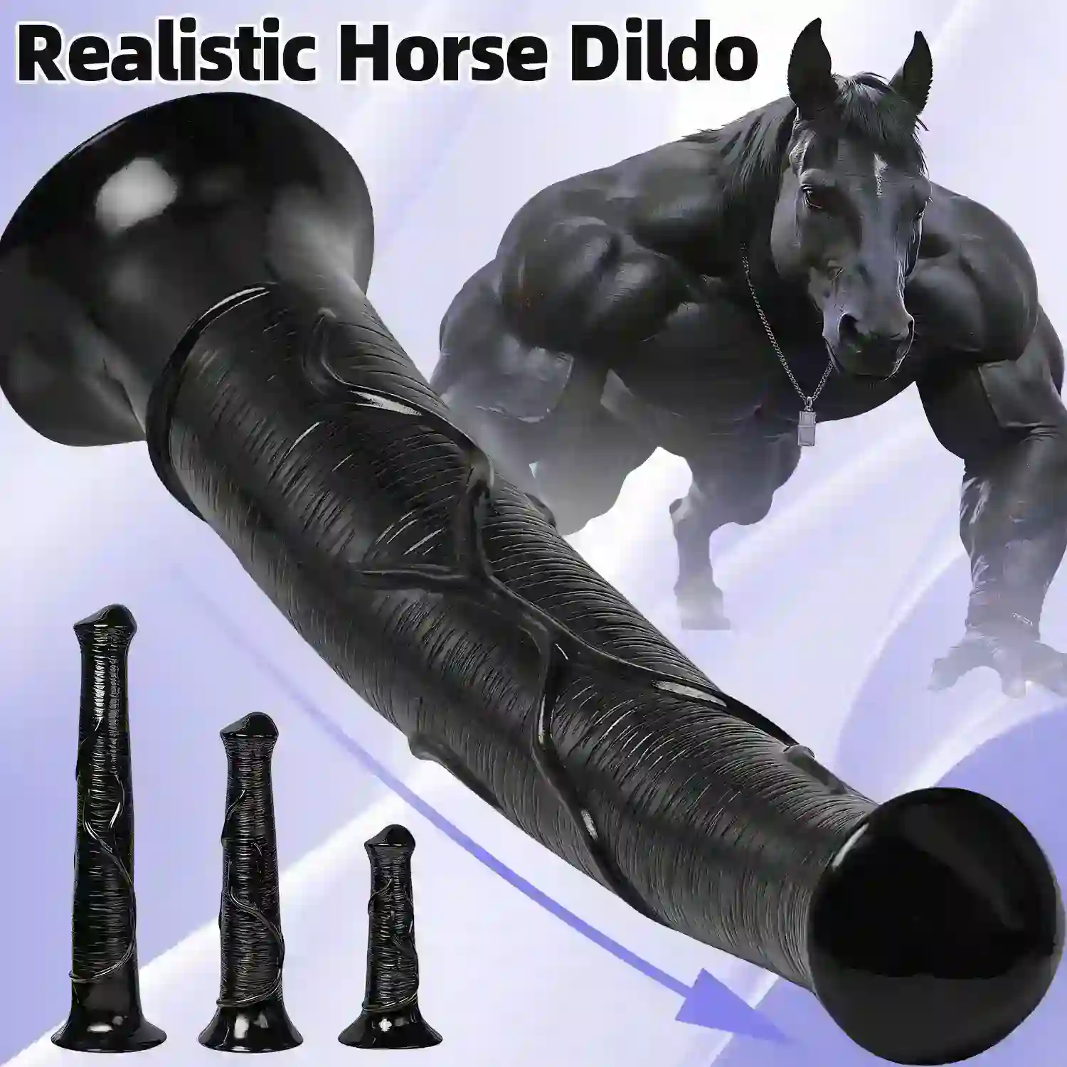 dildo caballo con ventosa estable