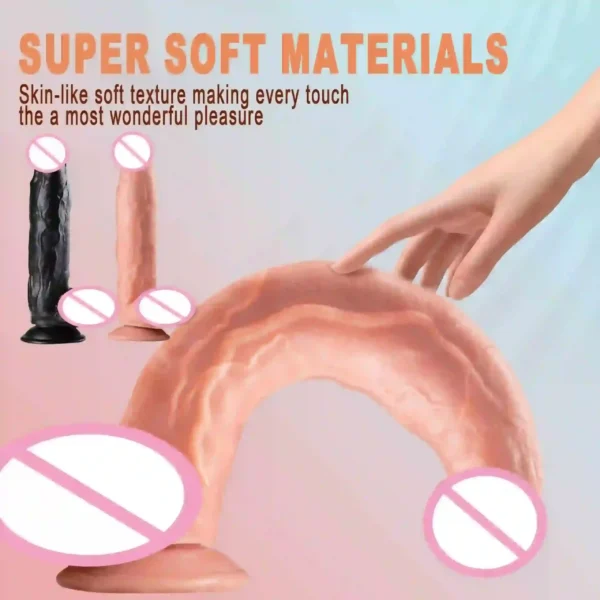 dildo con cabeza pronunciada y venas