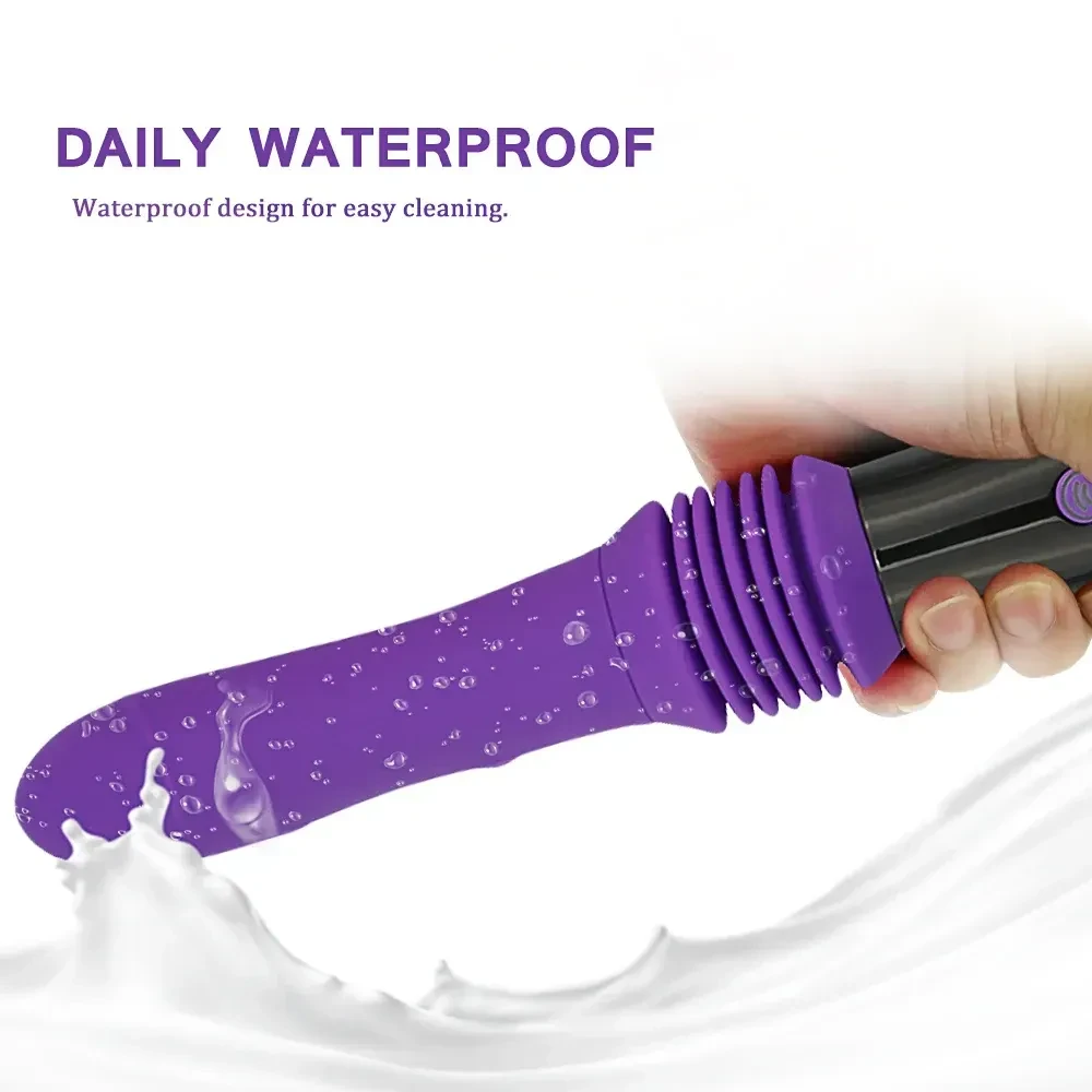 dildo con movimiento telescopico