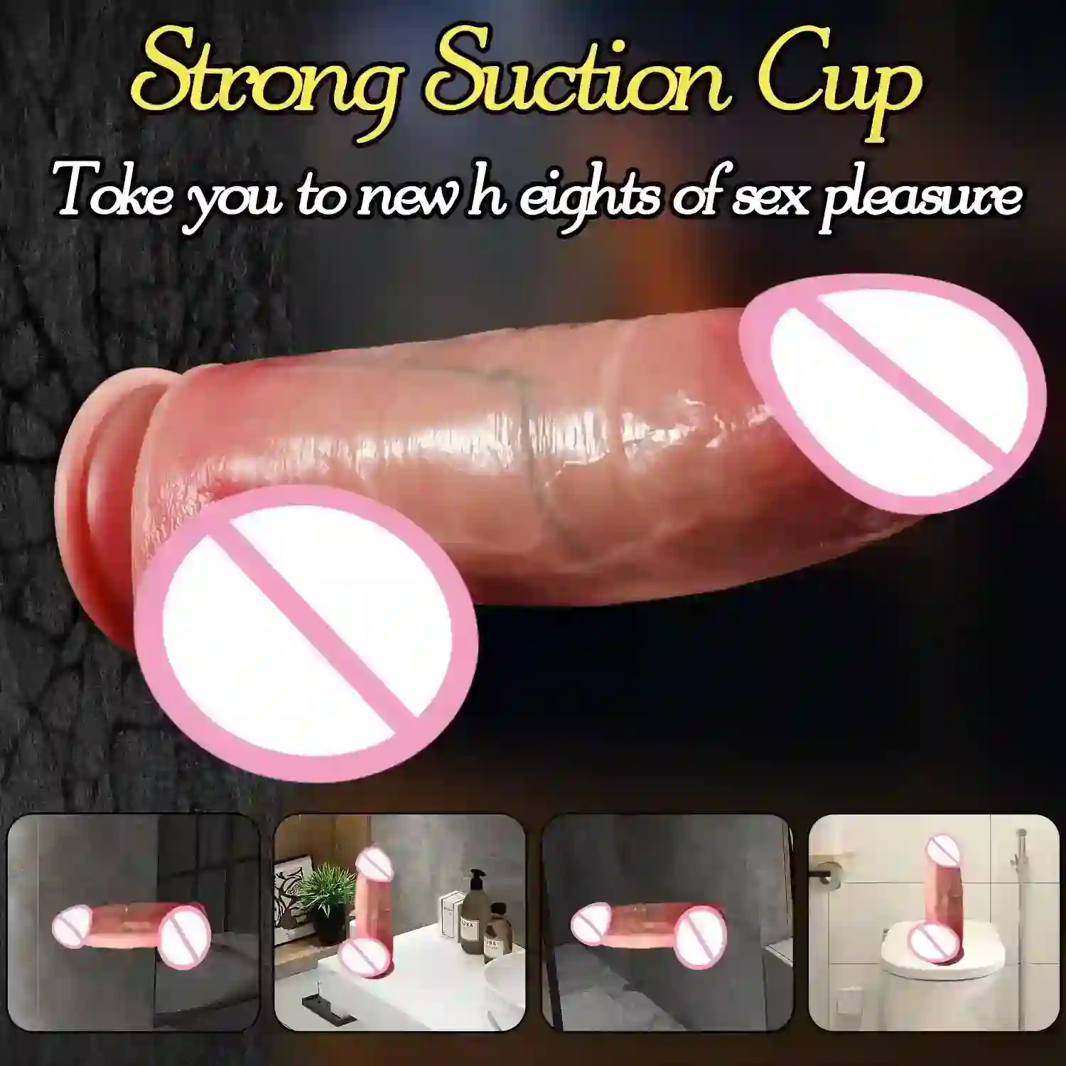dildo curvo silicona con calefaccion