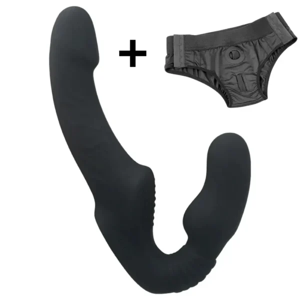 dildo doble 10 frecuencias silicona suave