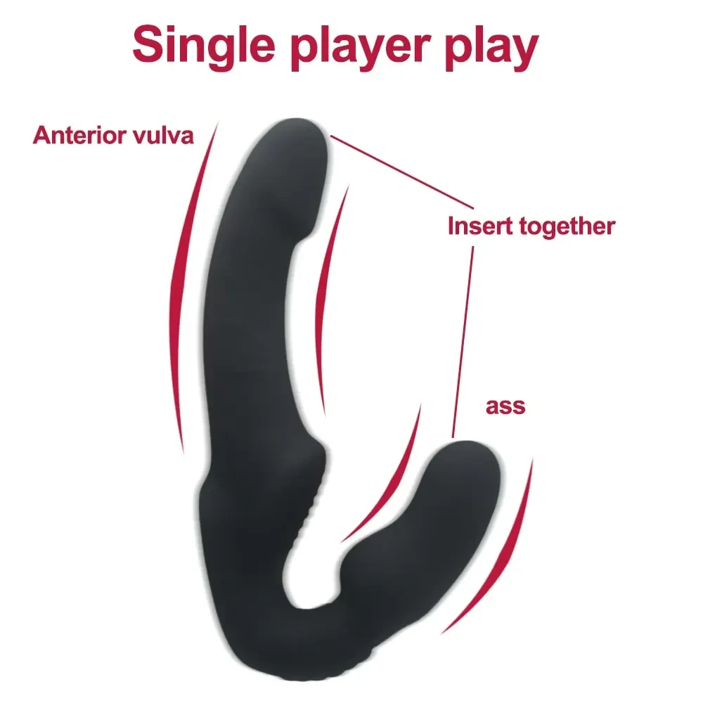 dildo doble uso interno externo silicona medica