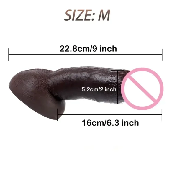 dildo fálico silicona médica ventosa