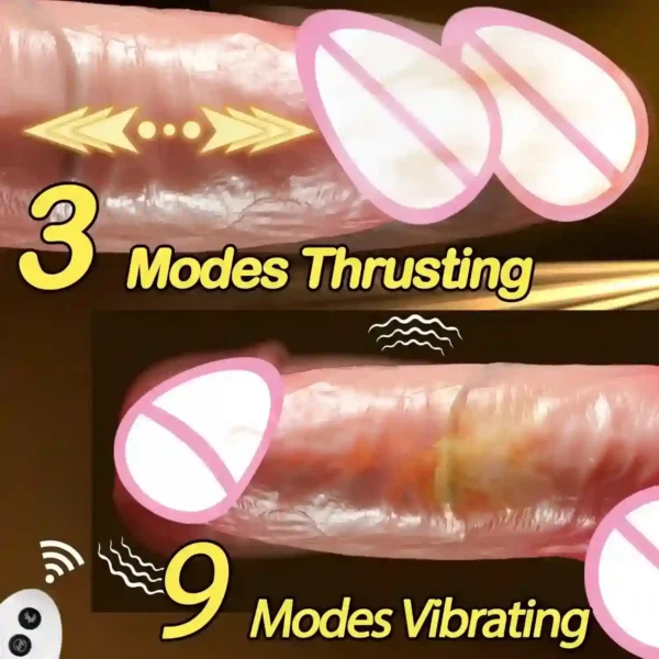 dildo flexible silicona con calefacción