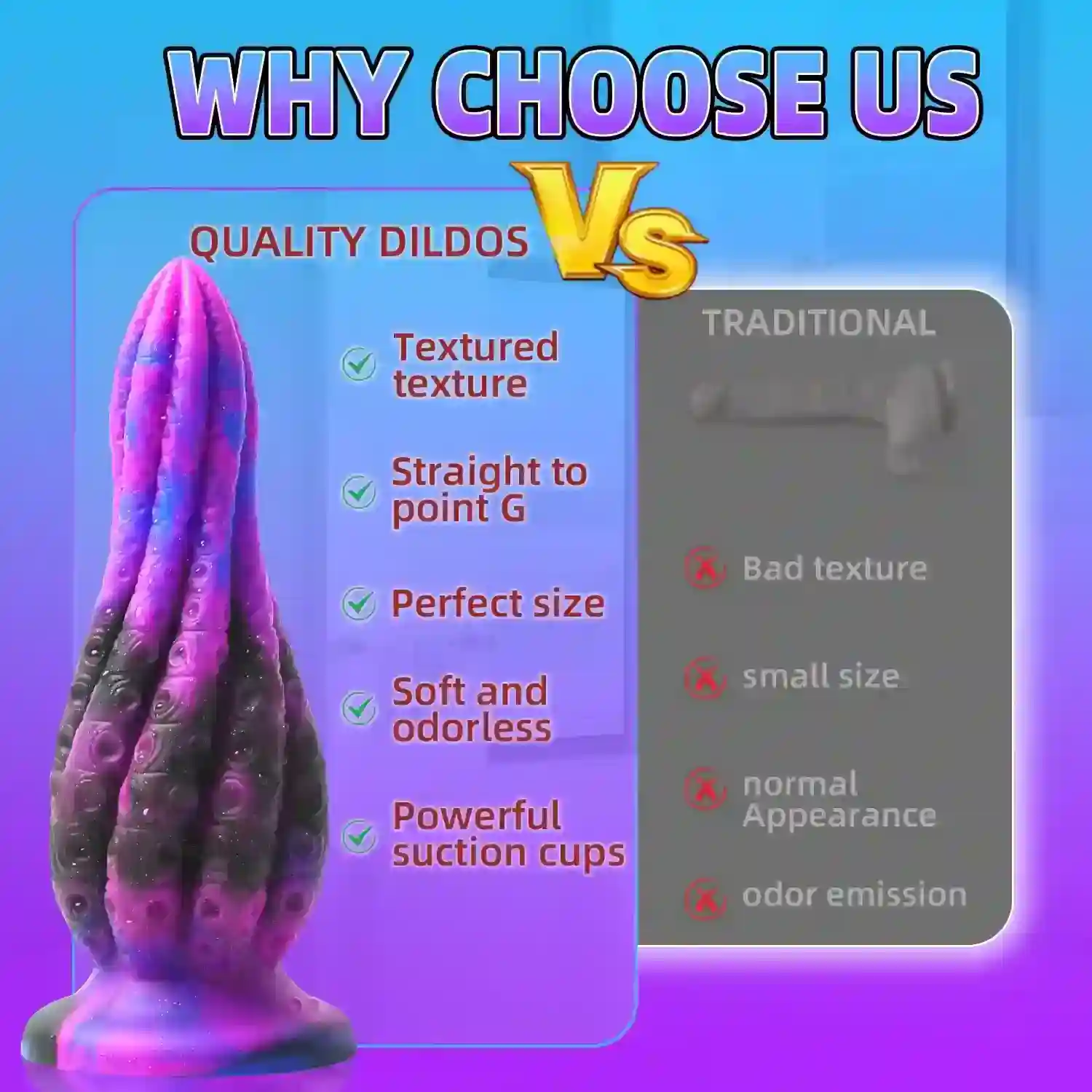dildo grueso con ventosa silicona suave