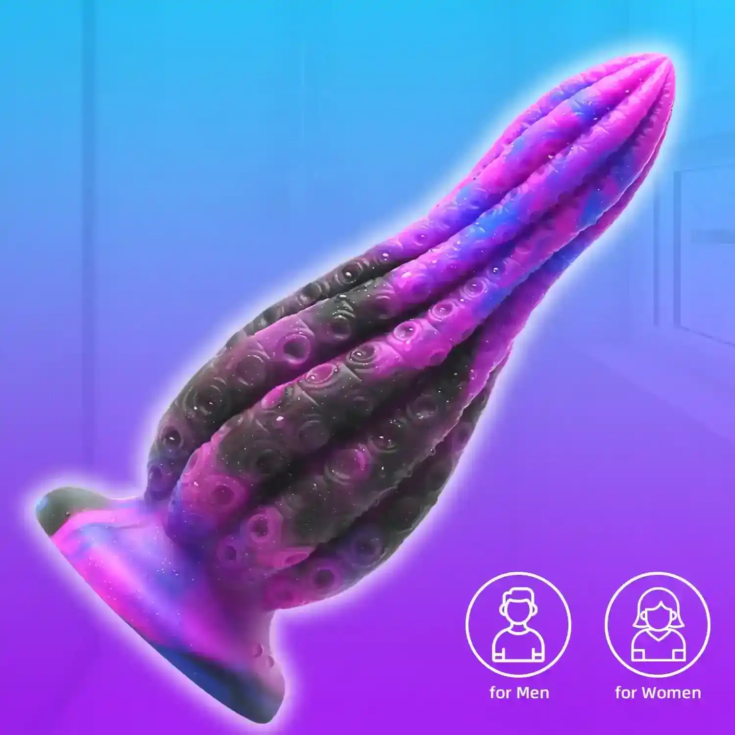 dildo grueso silicona cuerpo seguro tentaculos