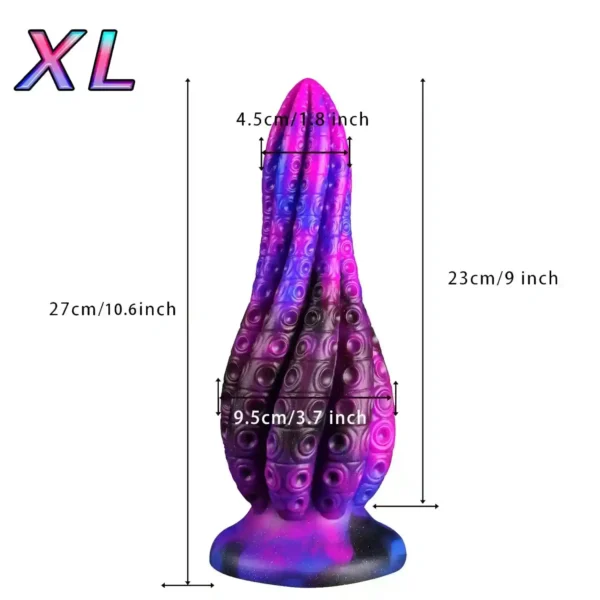 dildo grueso silicona impermeable tentáculos