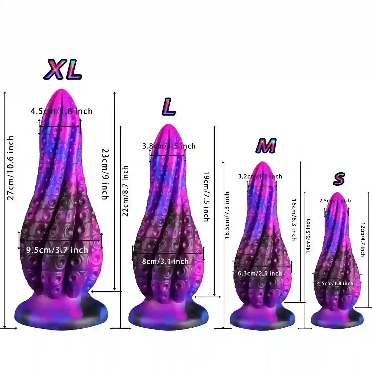 dildo grueso tentaculos estimulacion profunda silicona