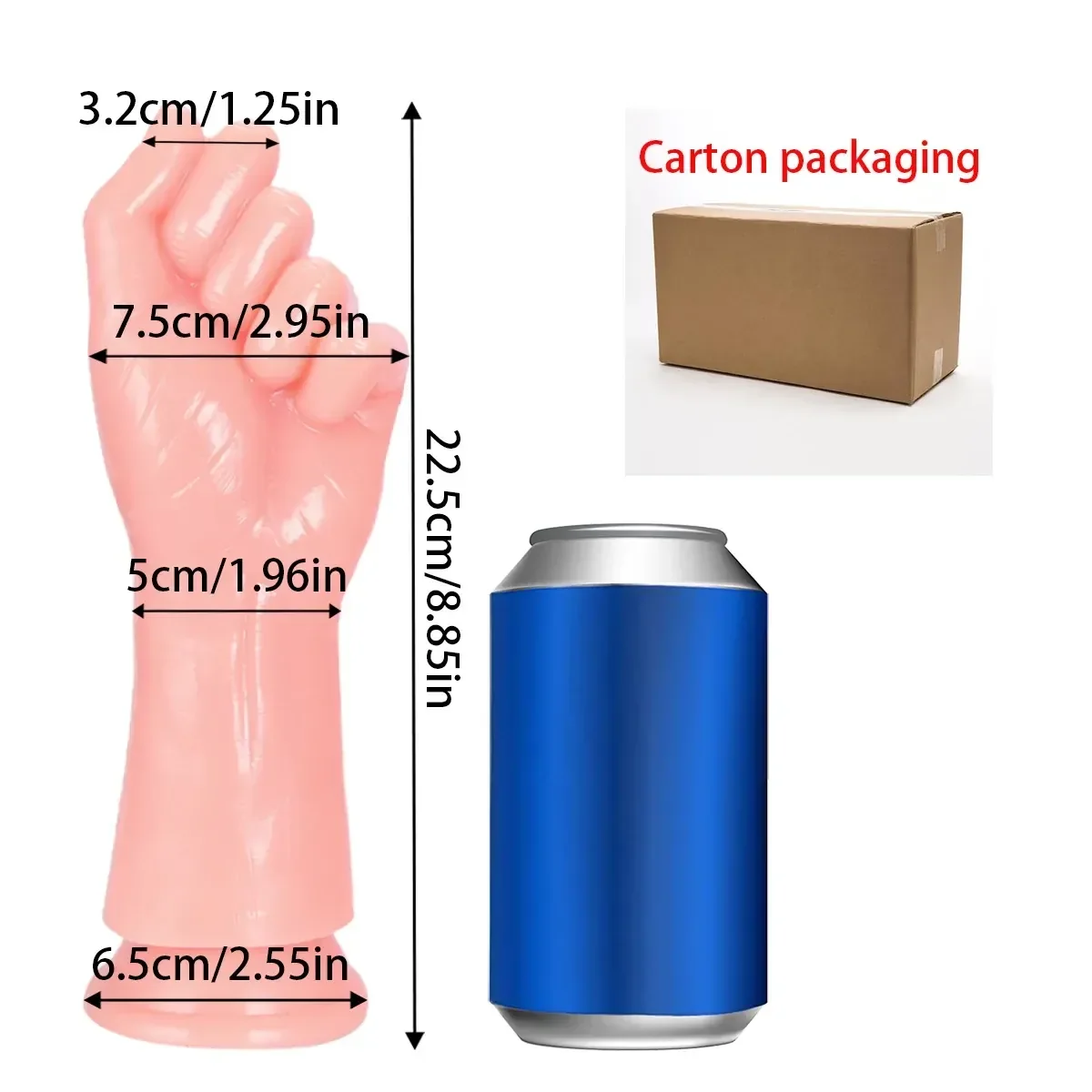 dildo pvc textura realista ventosa