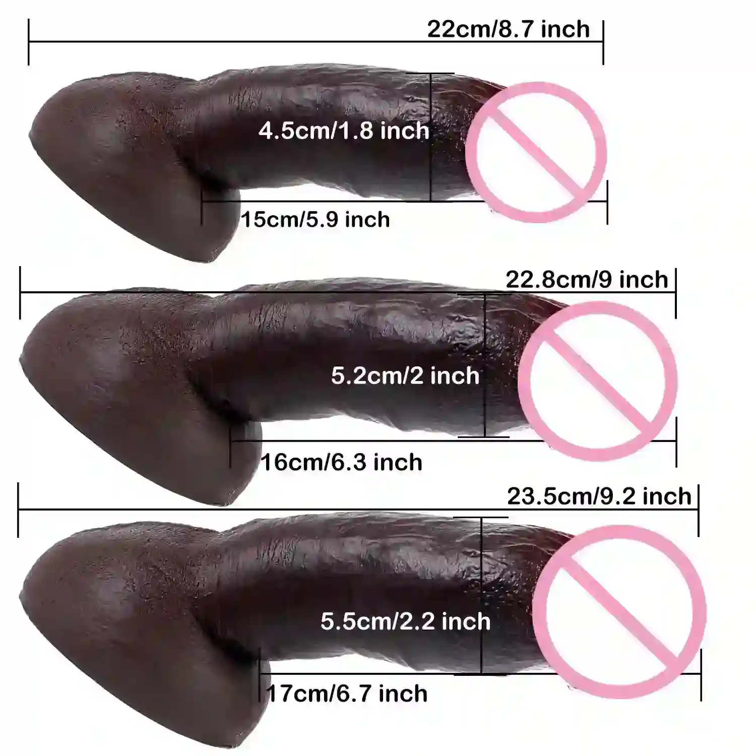 dildo realista con base ventosa