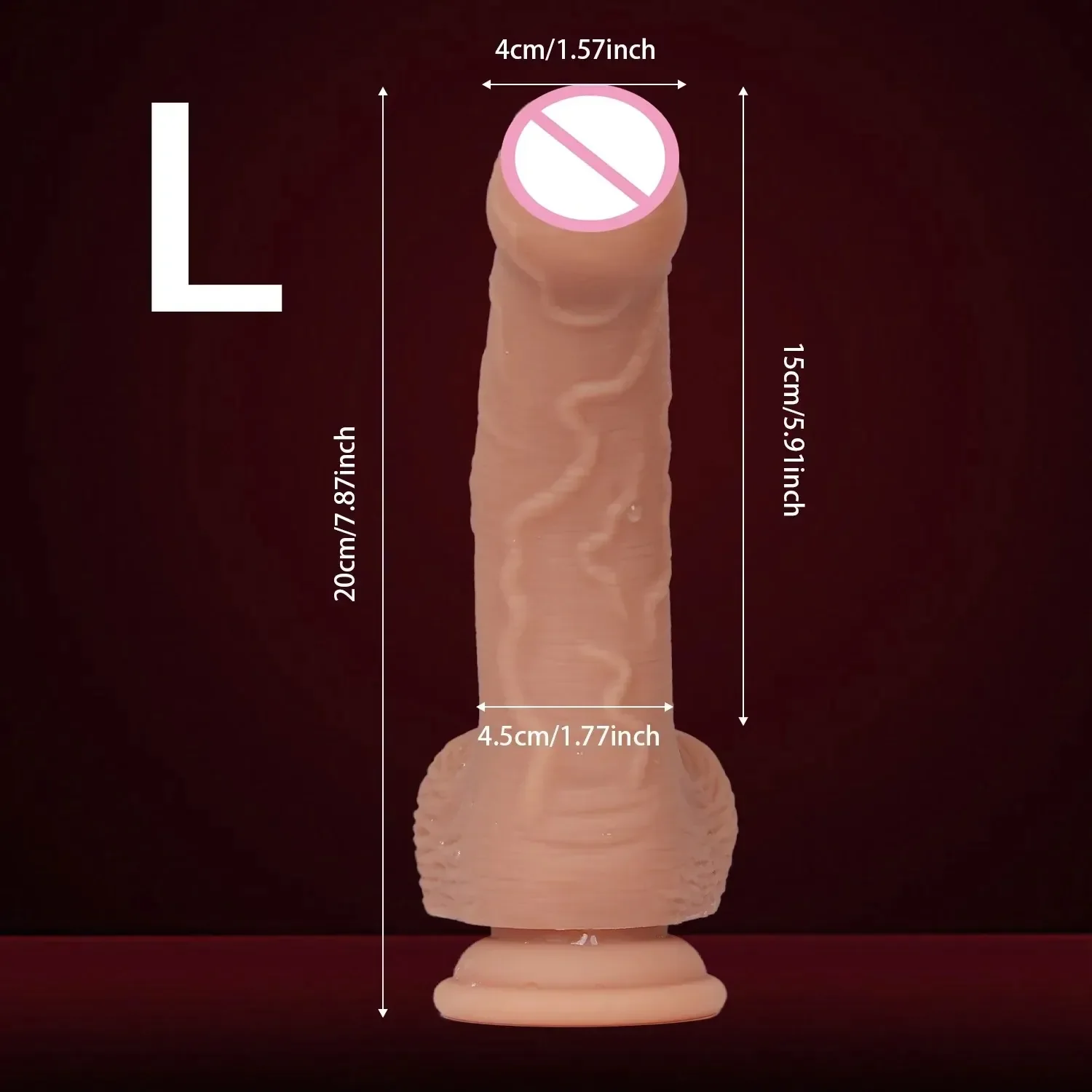 dildo realista con prepucio retráctil firmeza