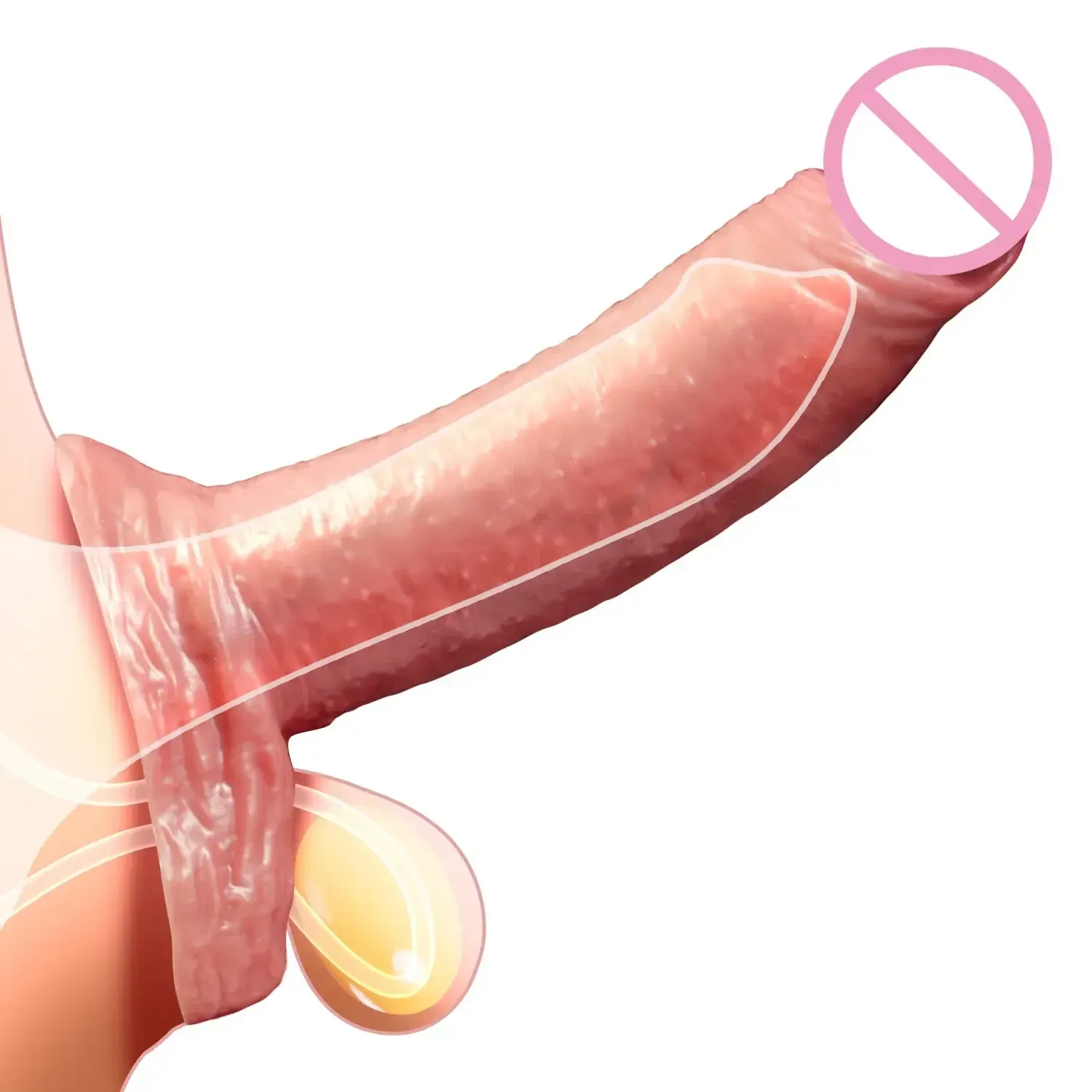 dildo realista silicona medica textura anal
