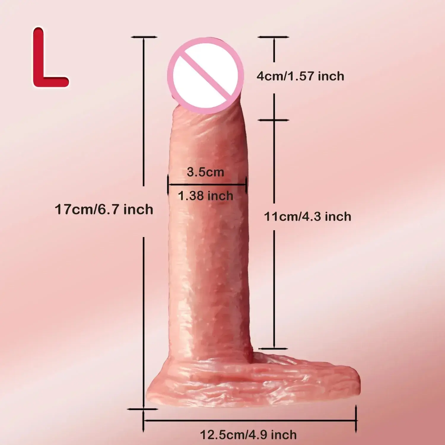 dildo realista silicona médica textura curva