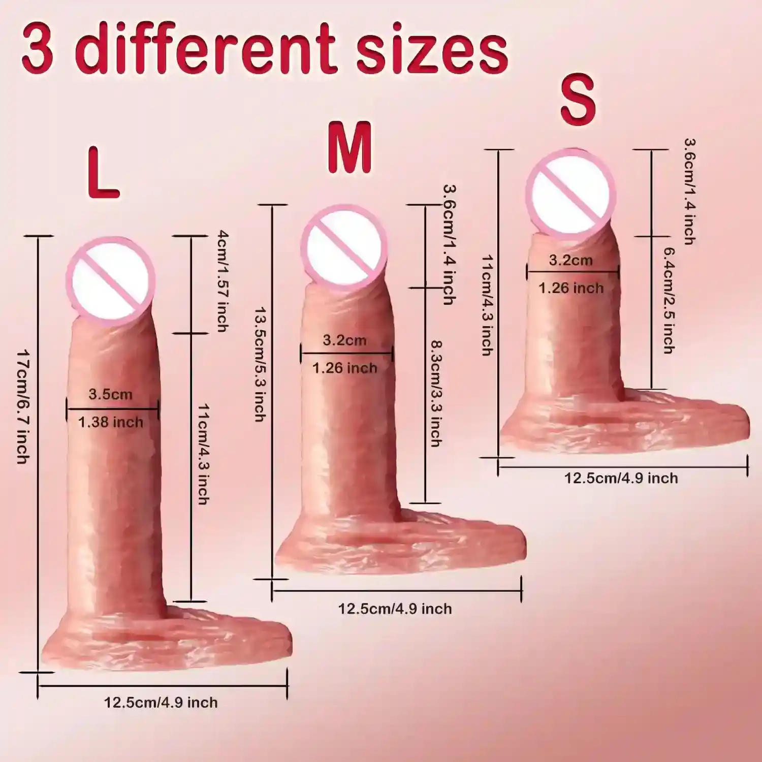 dildo realista silicona médica textura de acero