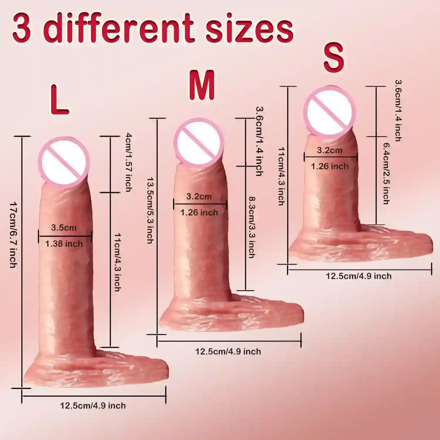 dildo realista silicona medica textura suave