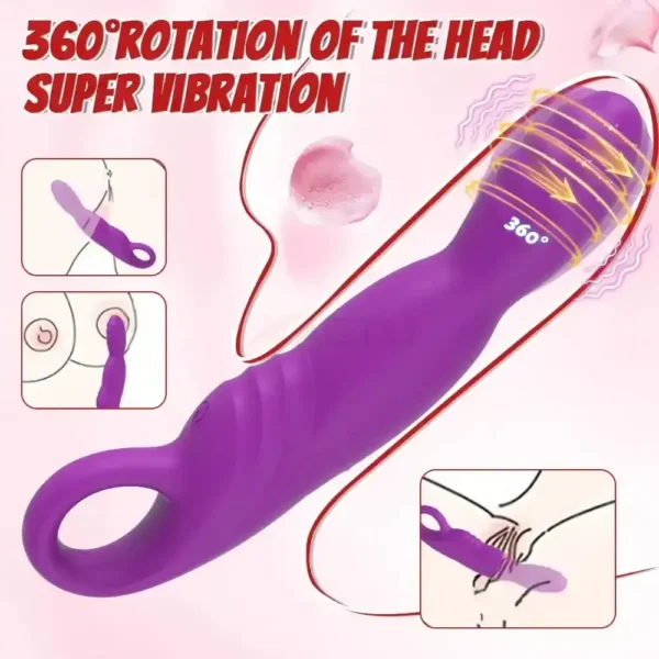 dildo rotatorio 18.5cm silicona punto g