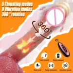 dildo vibrante de silicona líquida calienta