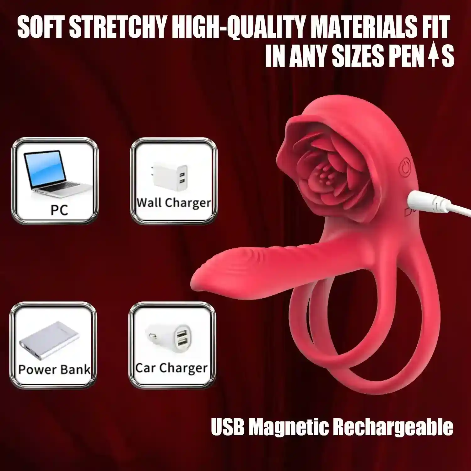 diseno flor rosa estimulacion clitoriana