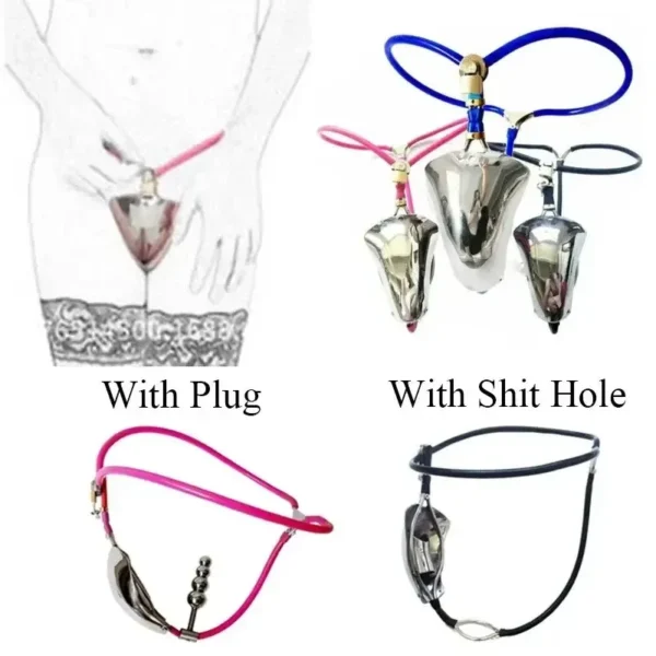 dispositivo castidad tapón anal de acero