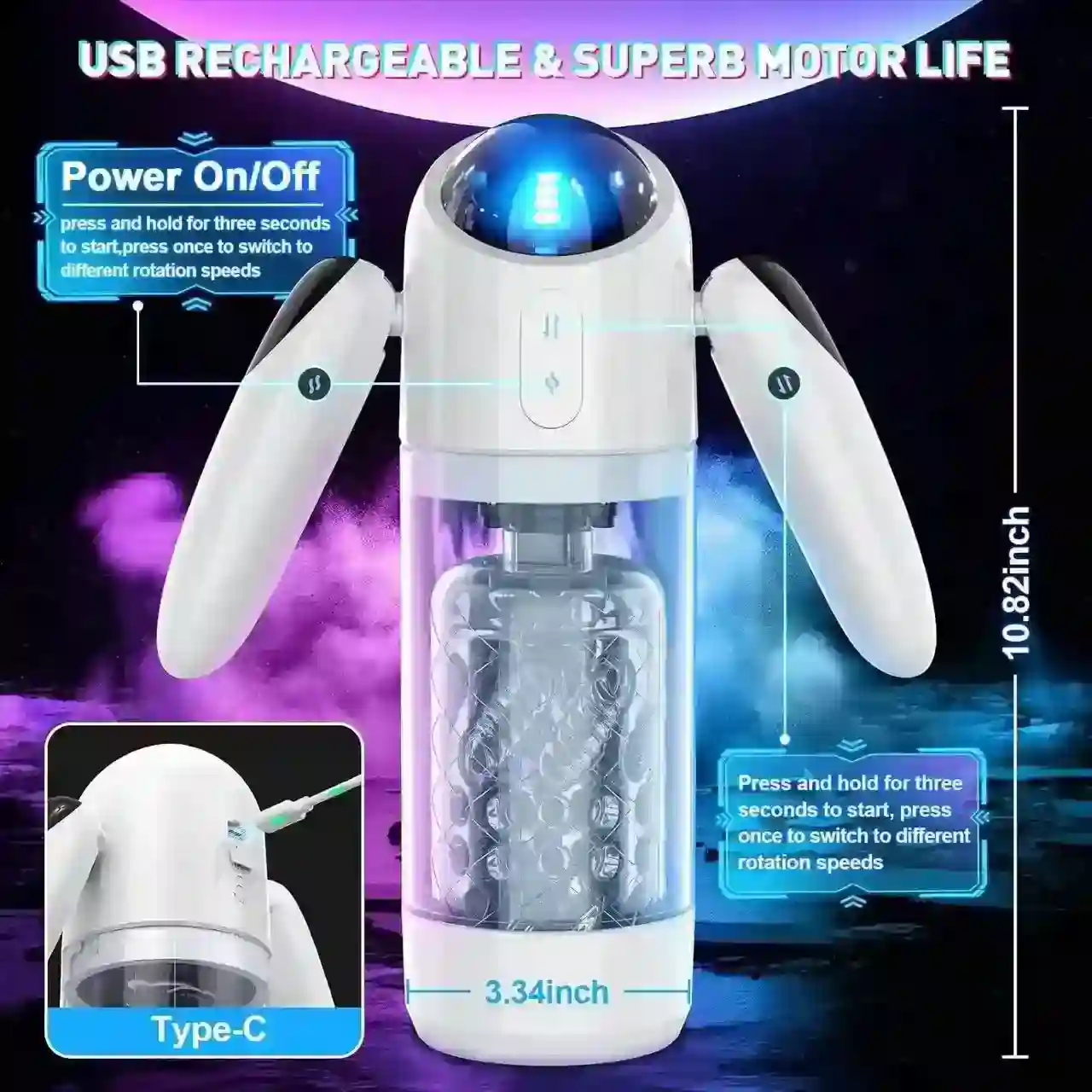 dispositivo de placer masculino impermeable 1