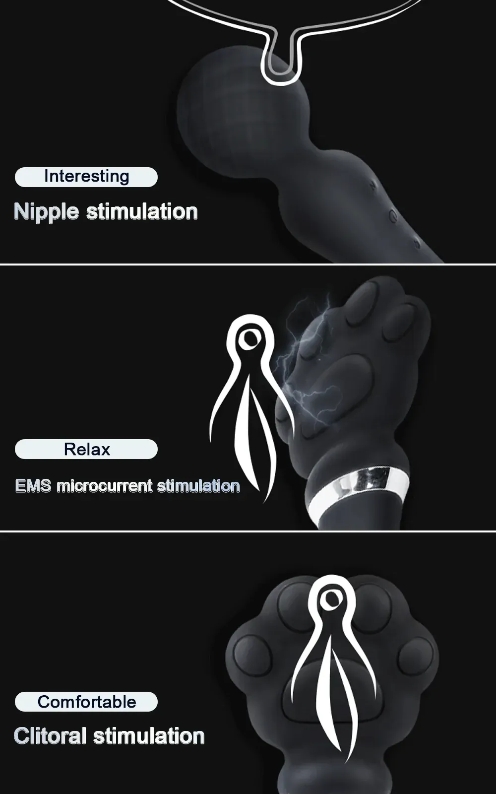 dispositivo erotico cuello curvado 360 grados