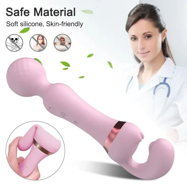 doble cabeza vibrador punto g clítoris