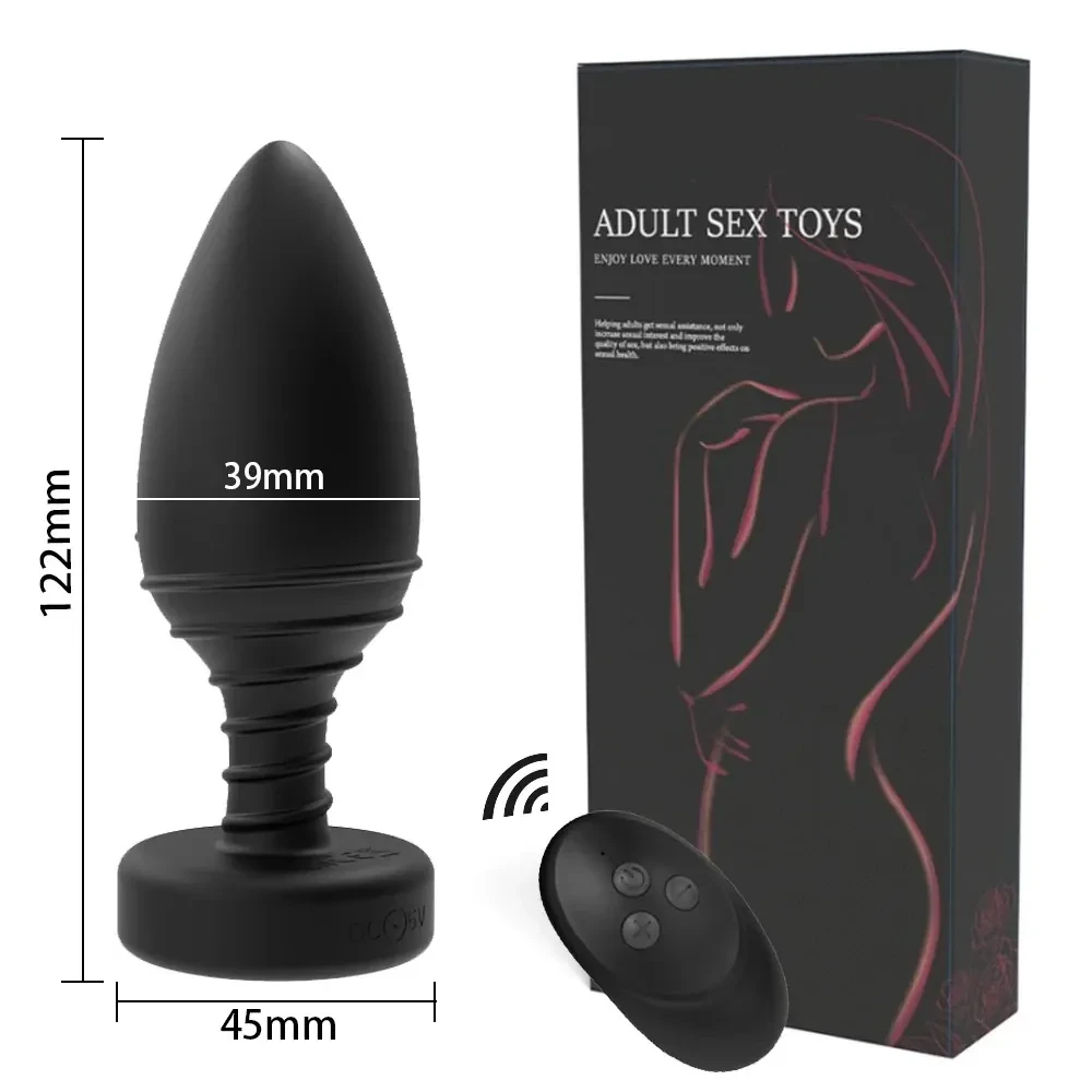 enchufe anal con vibracion ajustable remoto