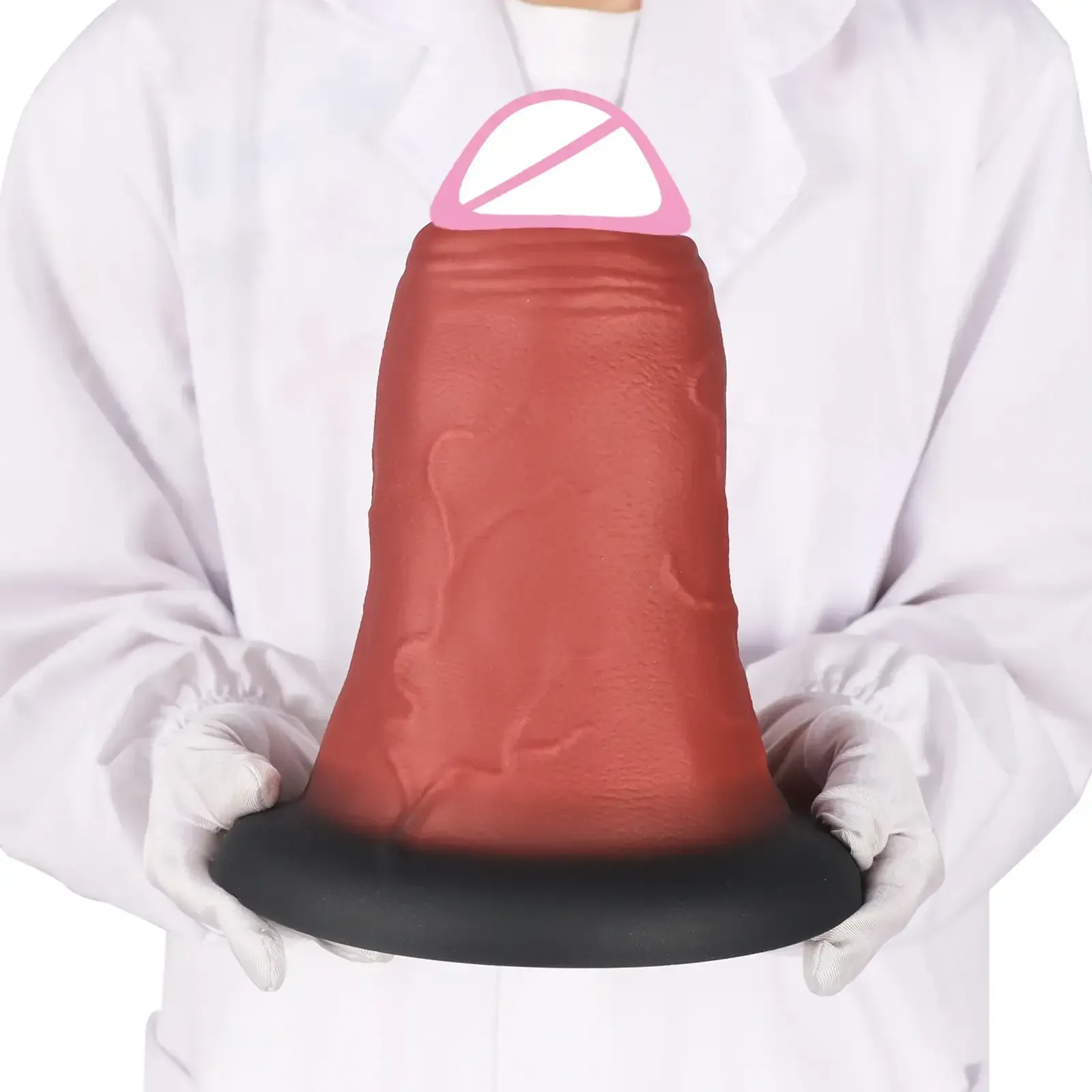 enchufe anal silicona grande con ventosa