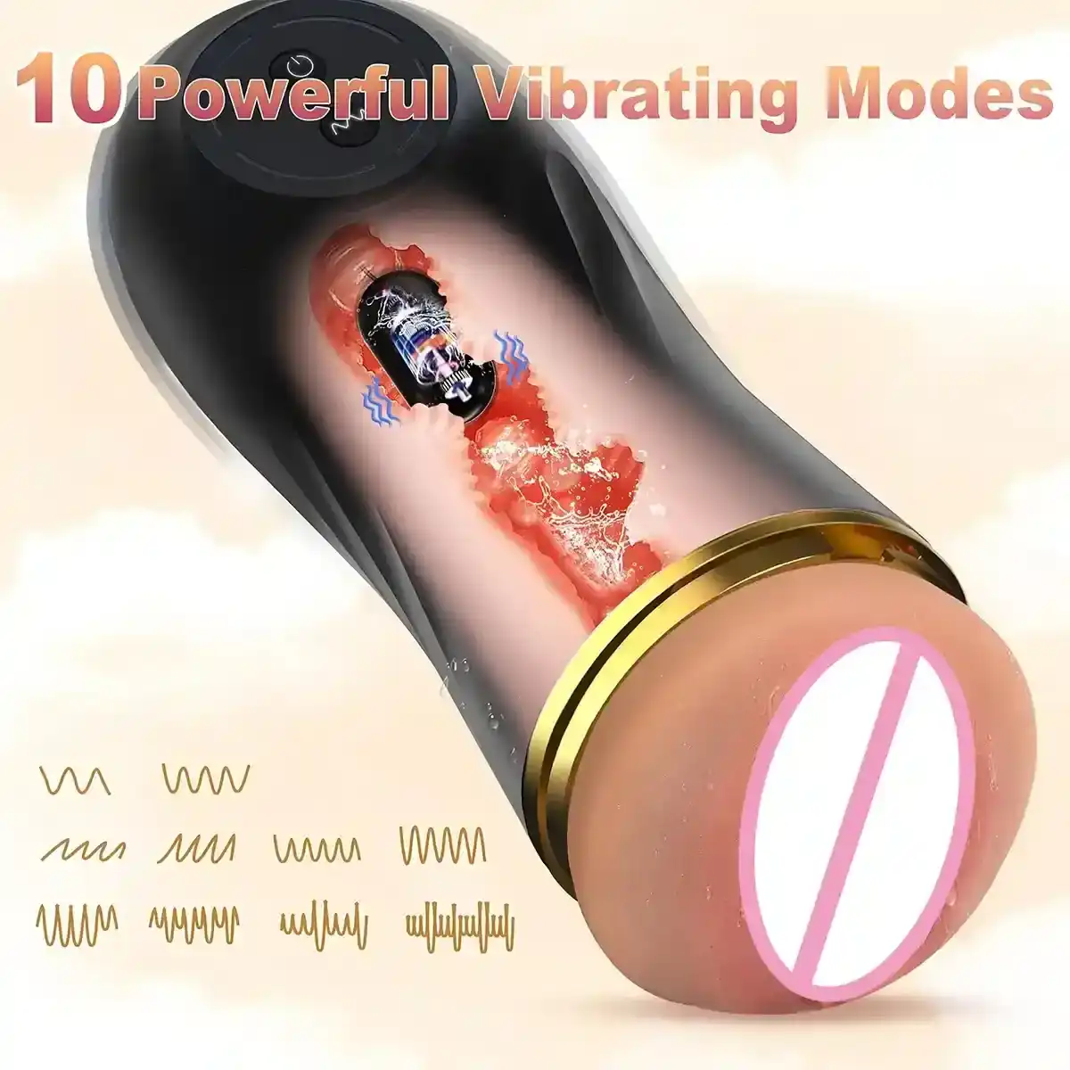 enchufe masculino con vibracion 10 patrones