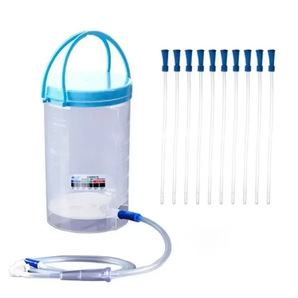 enema kit boca ancha fácil llenar