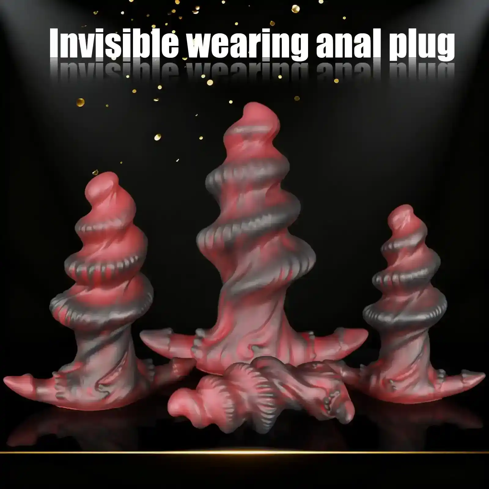 enorme plug anal espiral ergonomico