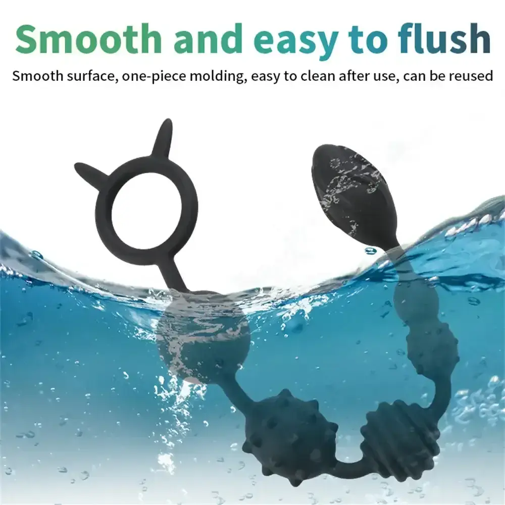 entrenador anal de silicona flexible
