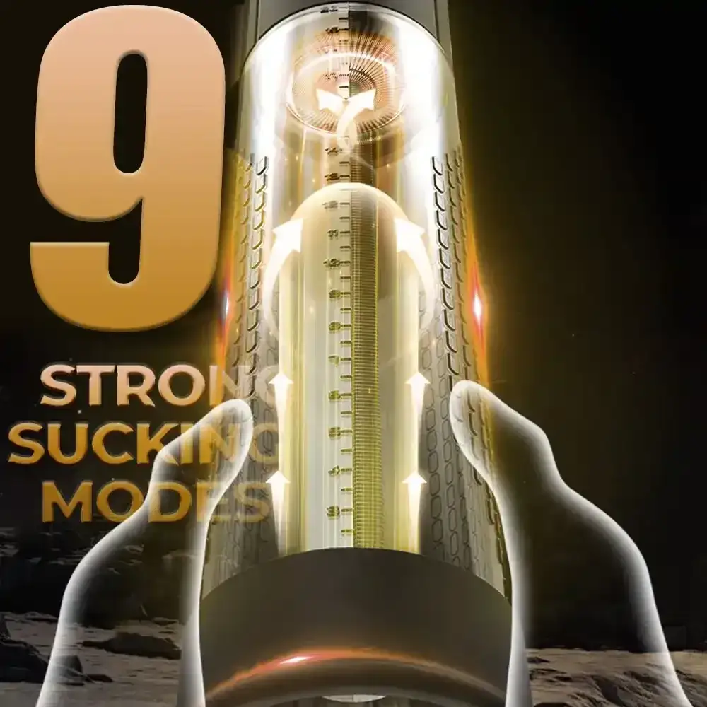 entrenador de pene con 9 modos de estimulacion