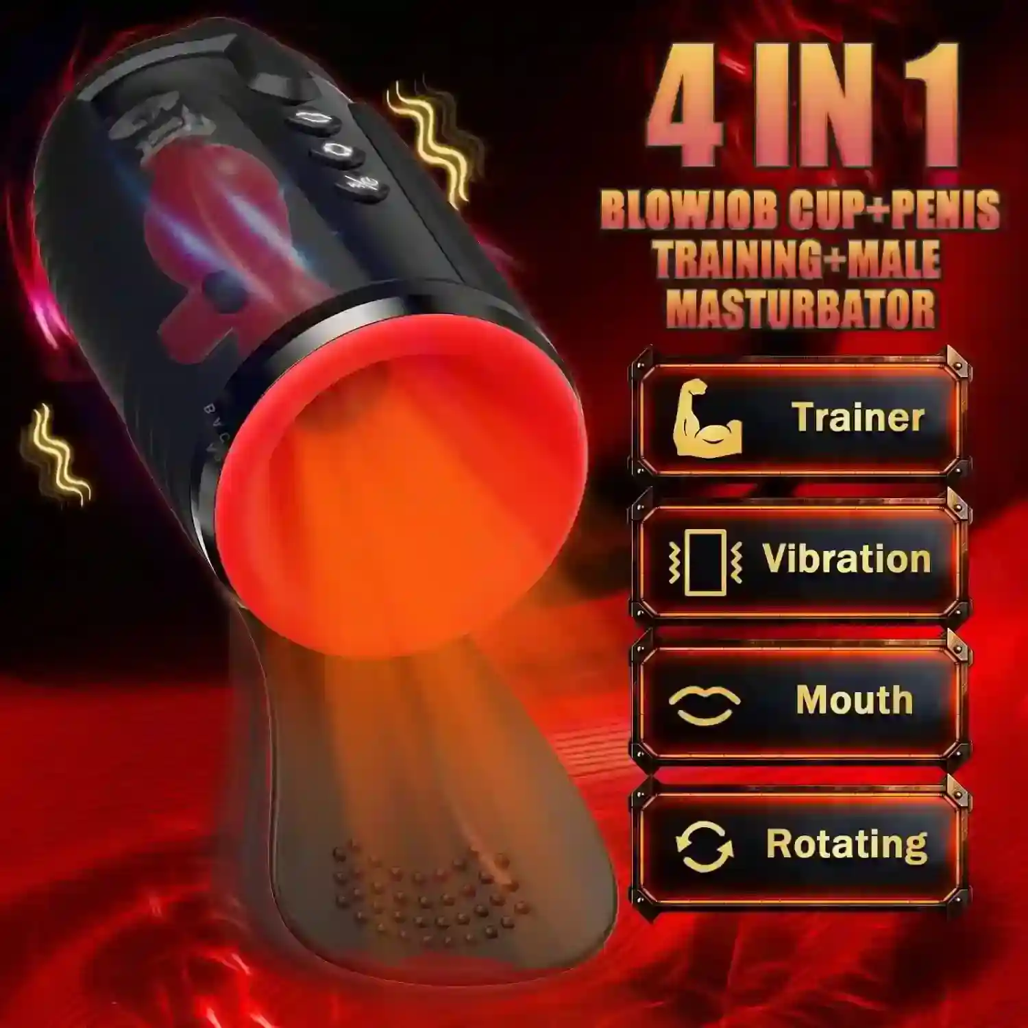 entrenador sexual masculino impermeable usb