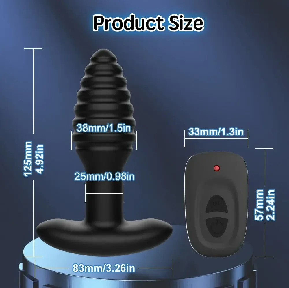 estimulador anal 360 grados dual motor