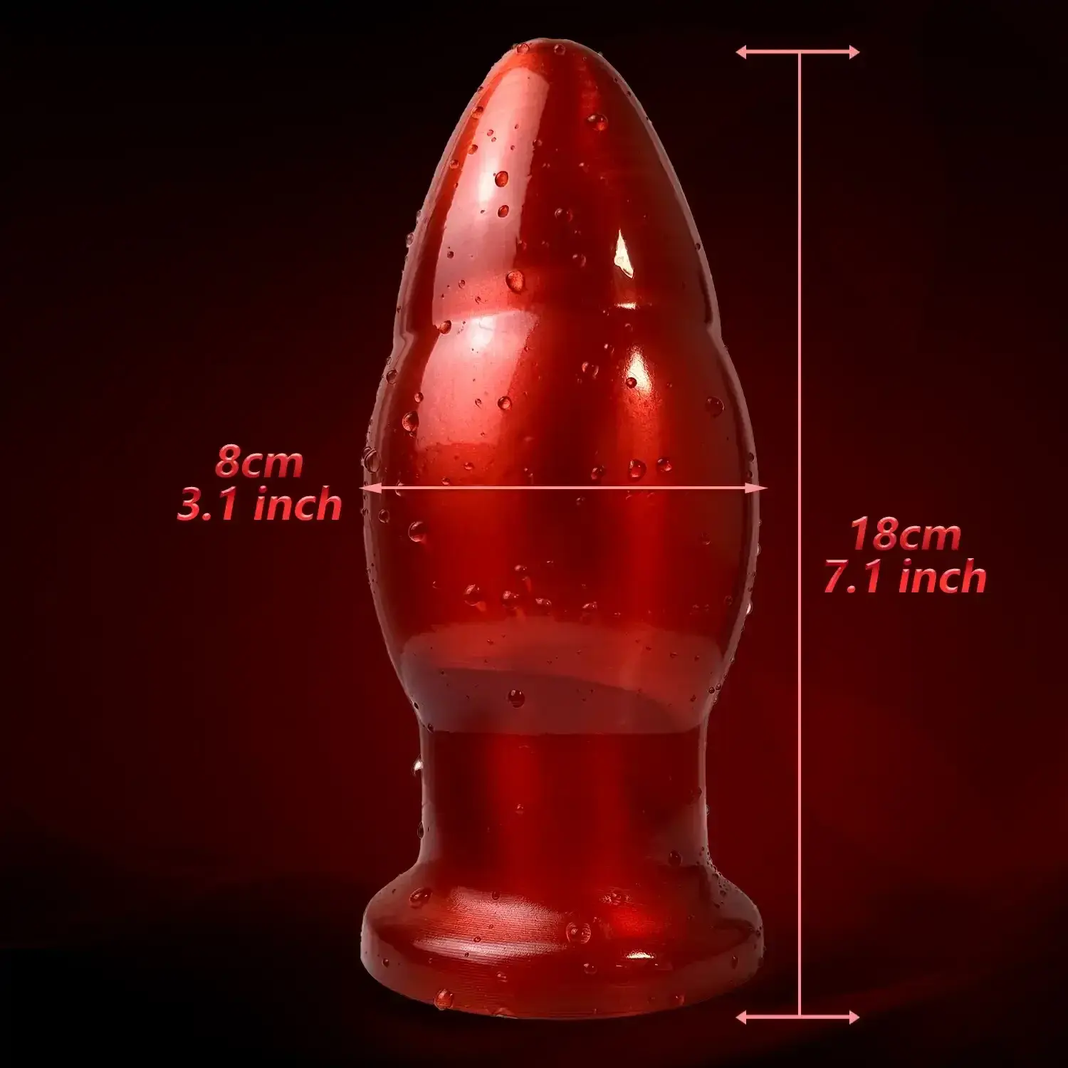 estimulador anal pvc gran volumen