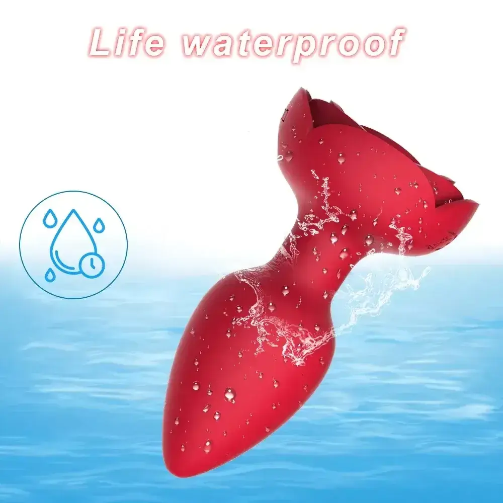 estimulador anal rosa silicona recargable