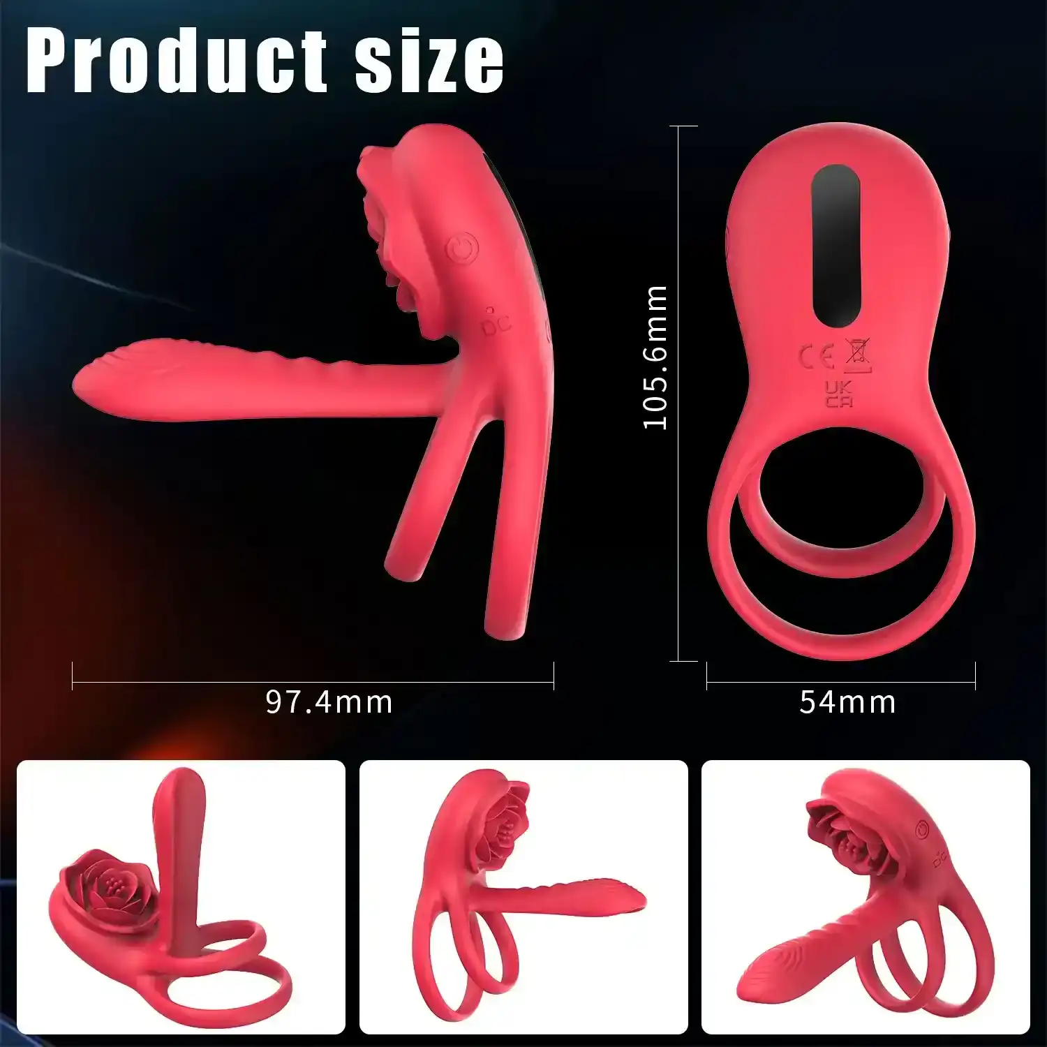 estimulador clitoriano diseno rosa