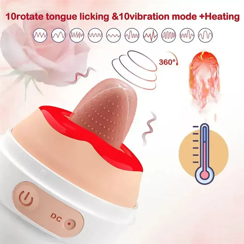 estimulador clitoriano lengua vibrador empuje