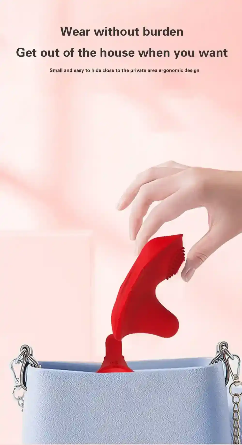 estimulador clitoriano wearable con control remoto