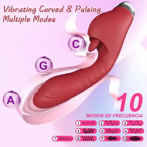 estimulador clitoridiano y vaginal dual