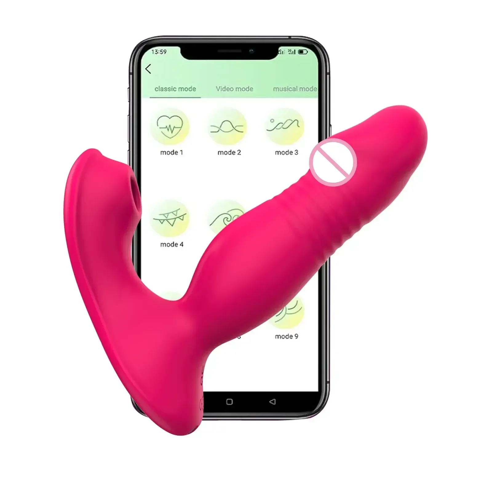 estimulador clitoris app control remoto