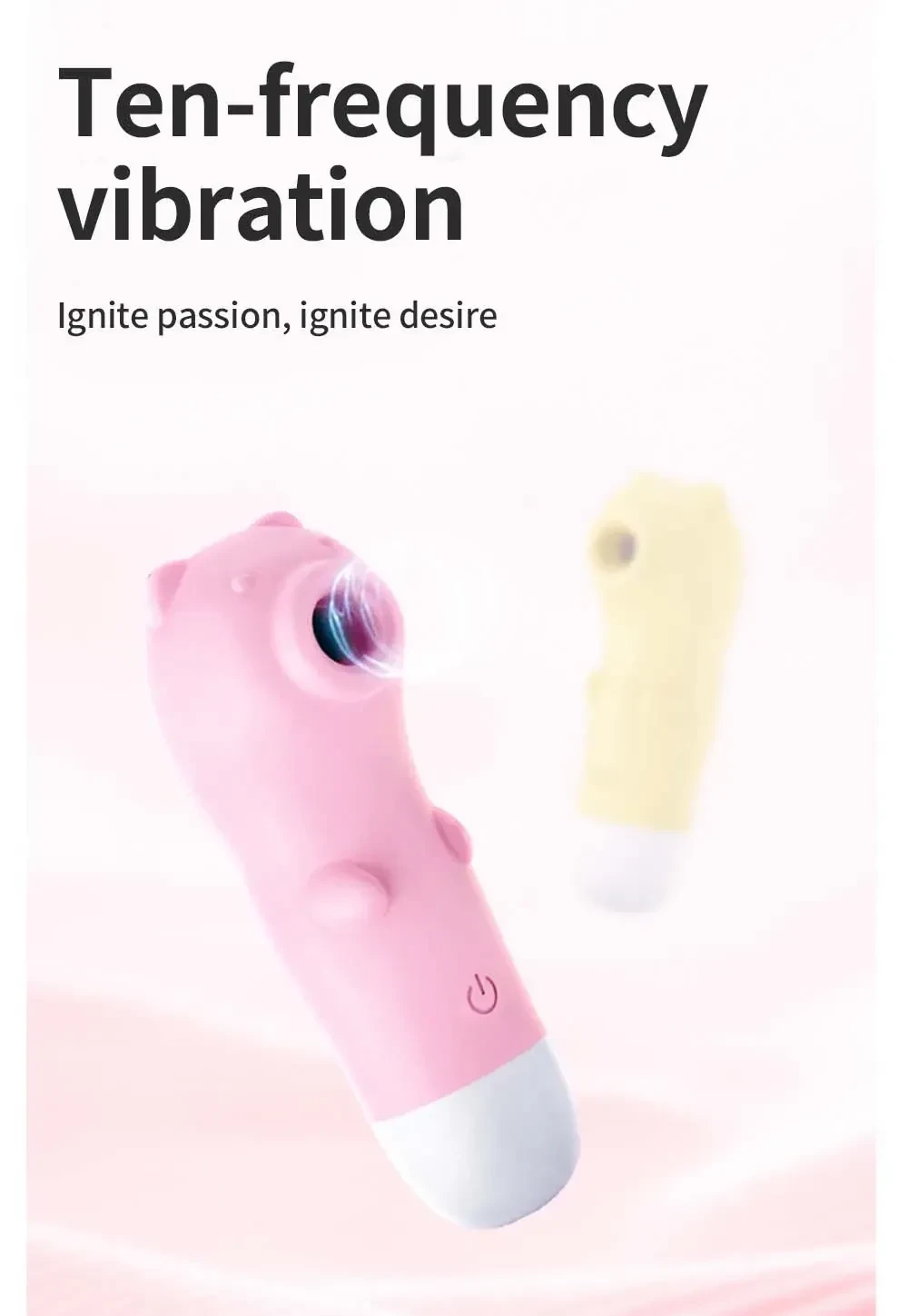 estimulador clitoris ondas suaves blanco