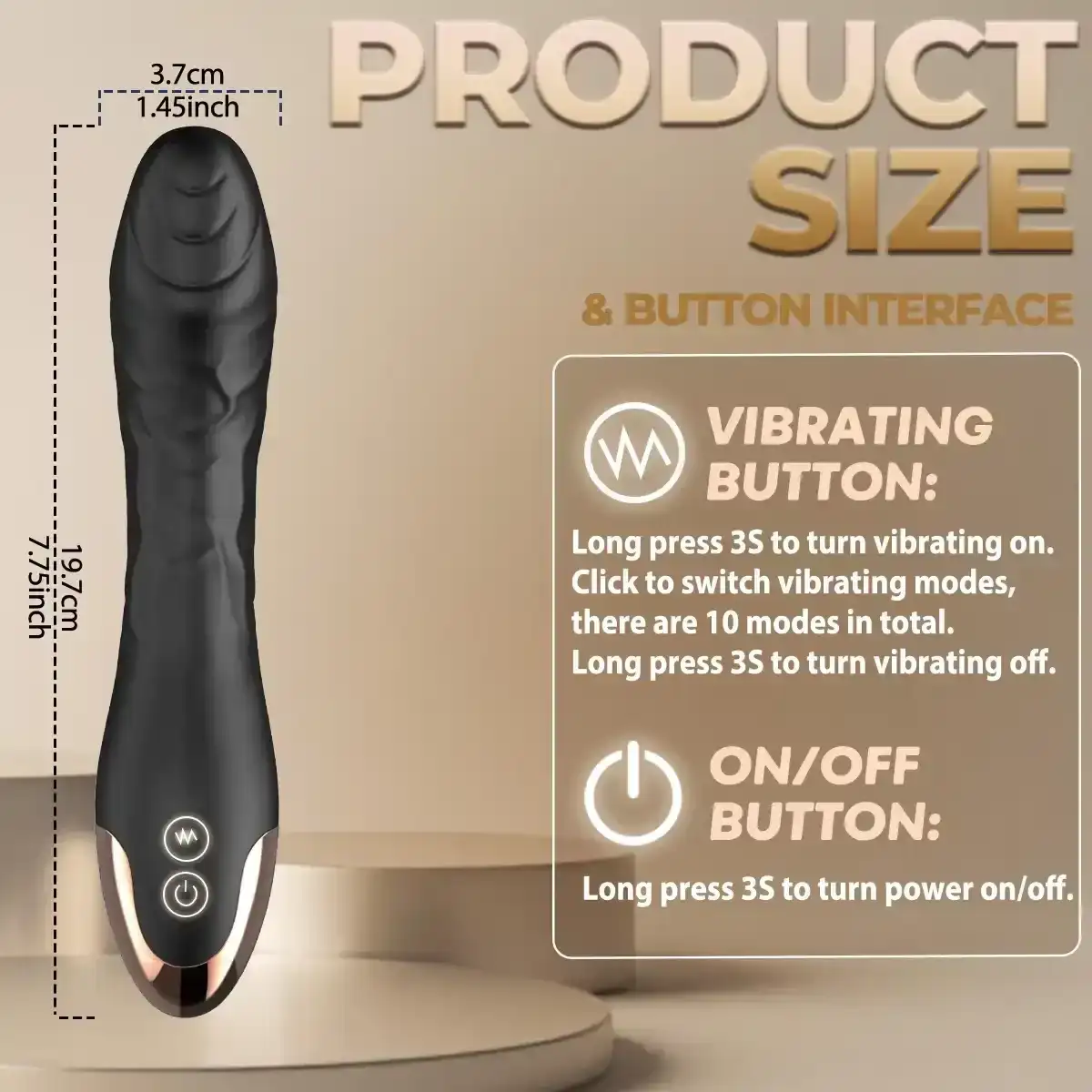 estimulador de placer con 10 vibraciones