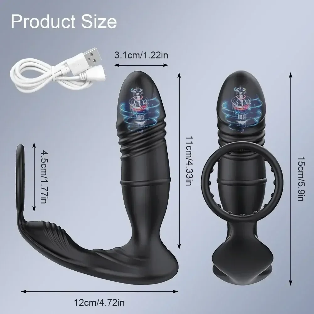 estimulador de prostata silicona usb recargable
