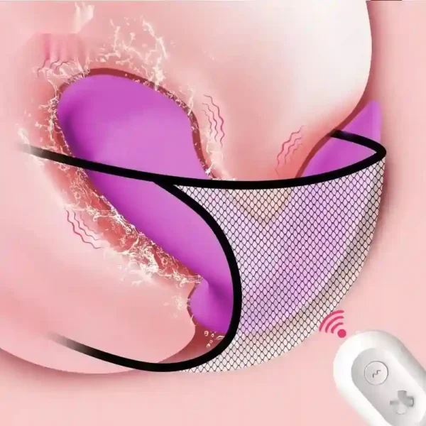 estimulador doble silicona control remoto