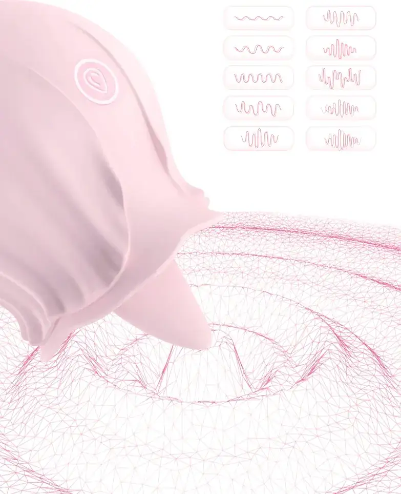 estimulador femenino rosa 10 frecuencias